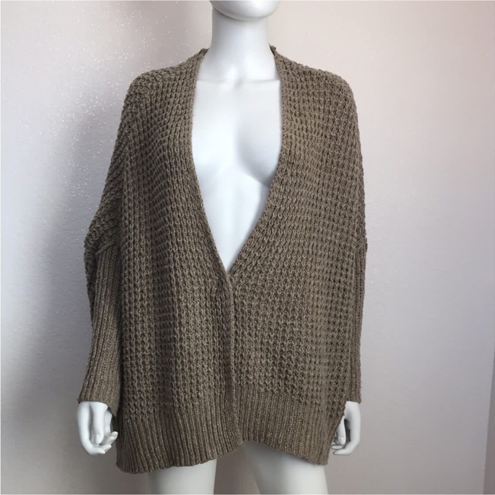 Free People oversize cardigan sweater oversize beach sweater size Small - Picture 6 of 11